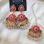 Navratan Bindiya Earrings-001