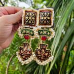 Thappa Kundan Earrings-020