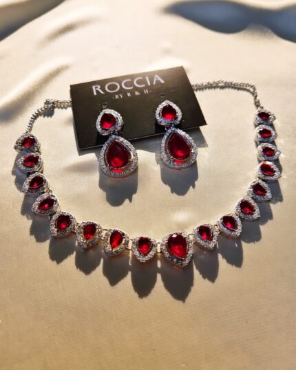 Silver Zircon Stone Sets-017