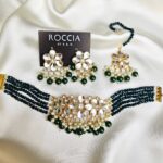 Kundan Green Choker Set-026