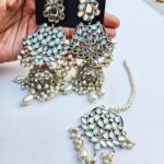 Farshi Kundan Bindiya Earrings-014