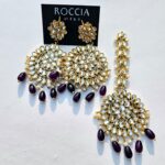Farshi Kundan Bindiya Earrings-024