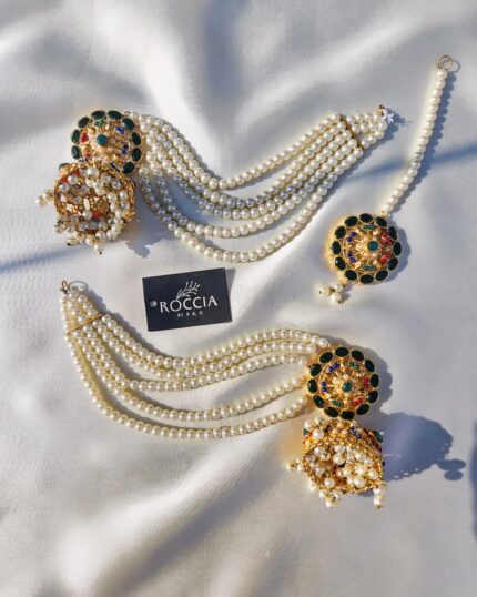 Navratan Bindiya Earrings-030