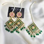Thappa Kundan Bindiya Earrings-016