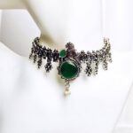 Oxidised Necklace Set-032