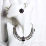 Oxidised Necklace Set-030