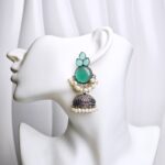 German silver Brass jhumkay-034