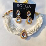Indian Kundan White Choker Set-033