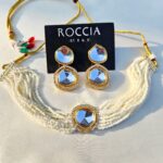 Indian Kundan White Choker Set-032