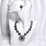 Oxidised Necklace Set-022