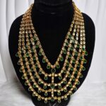 5 Layer Green Kundan Maala-004
