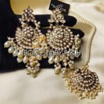Thappa Kundan Bindiya Earrings-022