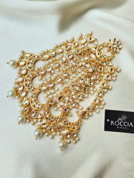 Kundan Oversized Jhoomar-009