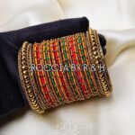 Metal Kundan Bangles - 037