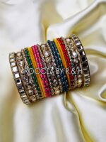 Kundan Bangles - 014