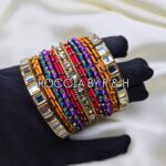 Metal Kundan Bangles - 027