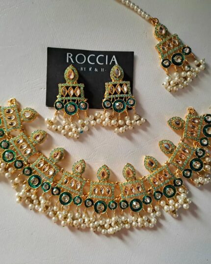 Navratan Necklace Set-046