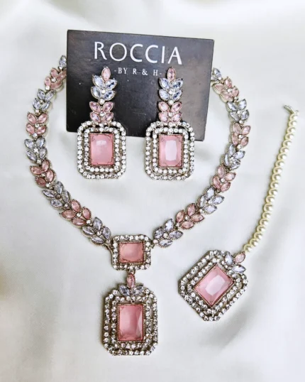 Zircon Necklace Set-040