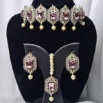 Zircon Choker Set-041