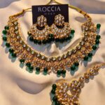 Indian Kundan Green Choker Set-038