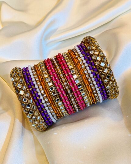 Bridal Kundan Bangles - 035