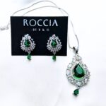 Rhodium Plated Locket set: 027