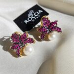 Rhodium Plated Earstud-008