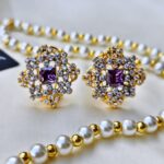 Rhodium Plated Earstud-007