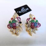 Rhodium Plated Earstud-002