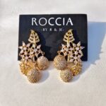 Rhodium Plated Earstud-001