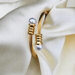 Gold Cuff Bangle - 004
