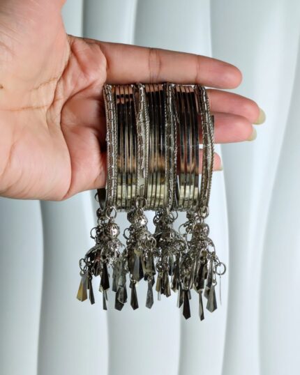 Oxidised karay bangle set-011