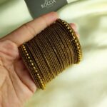 Oxidised karay bangle set-025