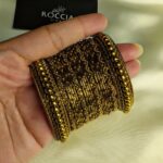 Oxidised karay bangle set-021