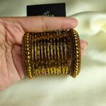 Oxidised karay bangle set-020