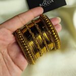 Oxidised karay bangle set-028