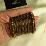 Oxidised karay bangle set-030