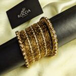 Oxidised karay bangle set-032