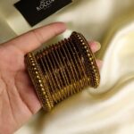 Oxidised karay bangle set-033