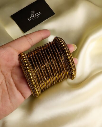 Oxidised karay bangle set-033