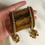 Oxidised karay bangle set-035