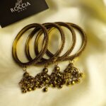 Oxidised karay bangle set-042
