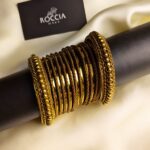 Oxidised karay bangle set-043