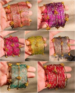 Kashmiri Raindrop Bangles Set-02