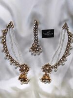 Kundan Sahara Earrings Bindiya Set-035