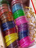 Glass Jelly Bangles Set-004