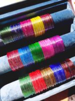 Glass Jelly Bangles Set-004