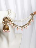 Kundan Sahara Earrings Bindiya Set-035 - Image 7