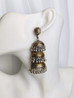 German silver Brass jhumkay-048