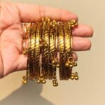 Oxidised karay bangle set-054